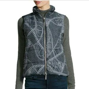⛓️Michael Kors Chain & Python Print Puffer Vest $275